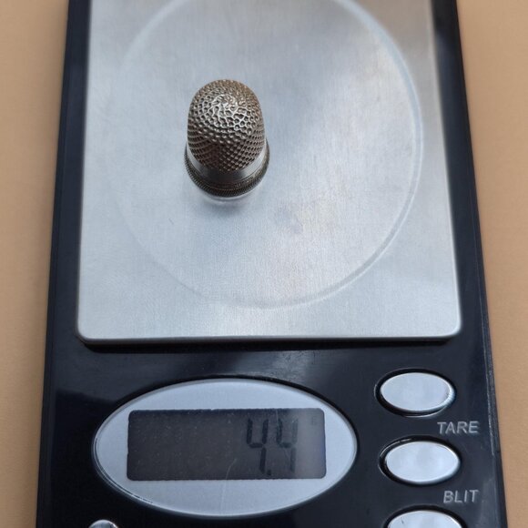 Sterling Silver Engraved Initials V E P Fancy Sewing Thimble A5744 - Picture 8 of 8